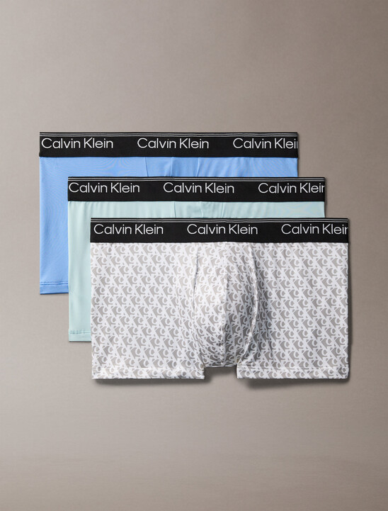 Calvin Klein Logo 低腰貼身短版四角褲 3 件組