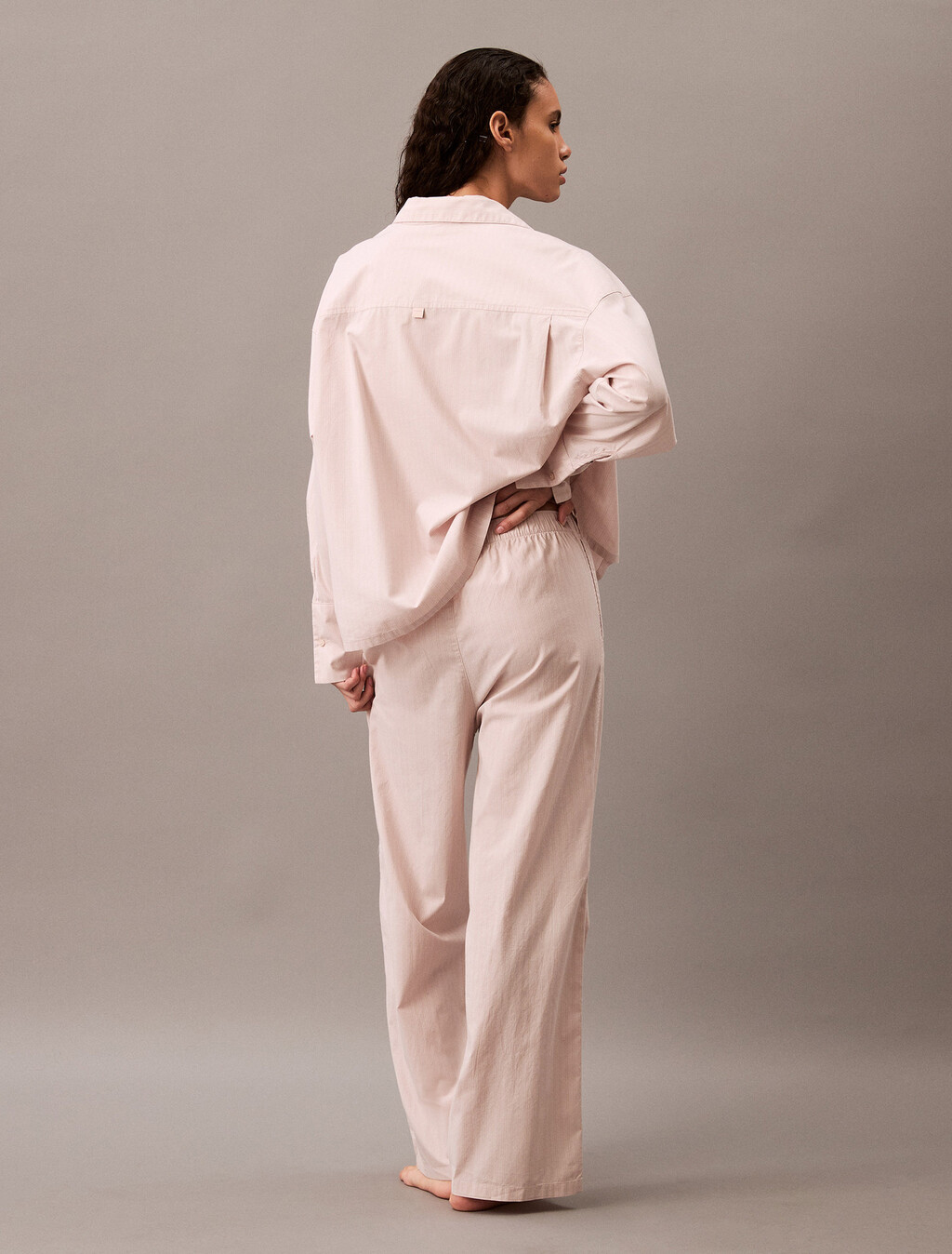 Monogram 標誌圖案圓領 T 裇, 17744 STEADY STRIPE+GRAY MORN, hi-res
