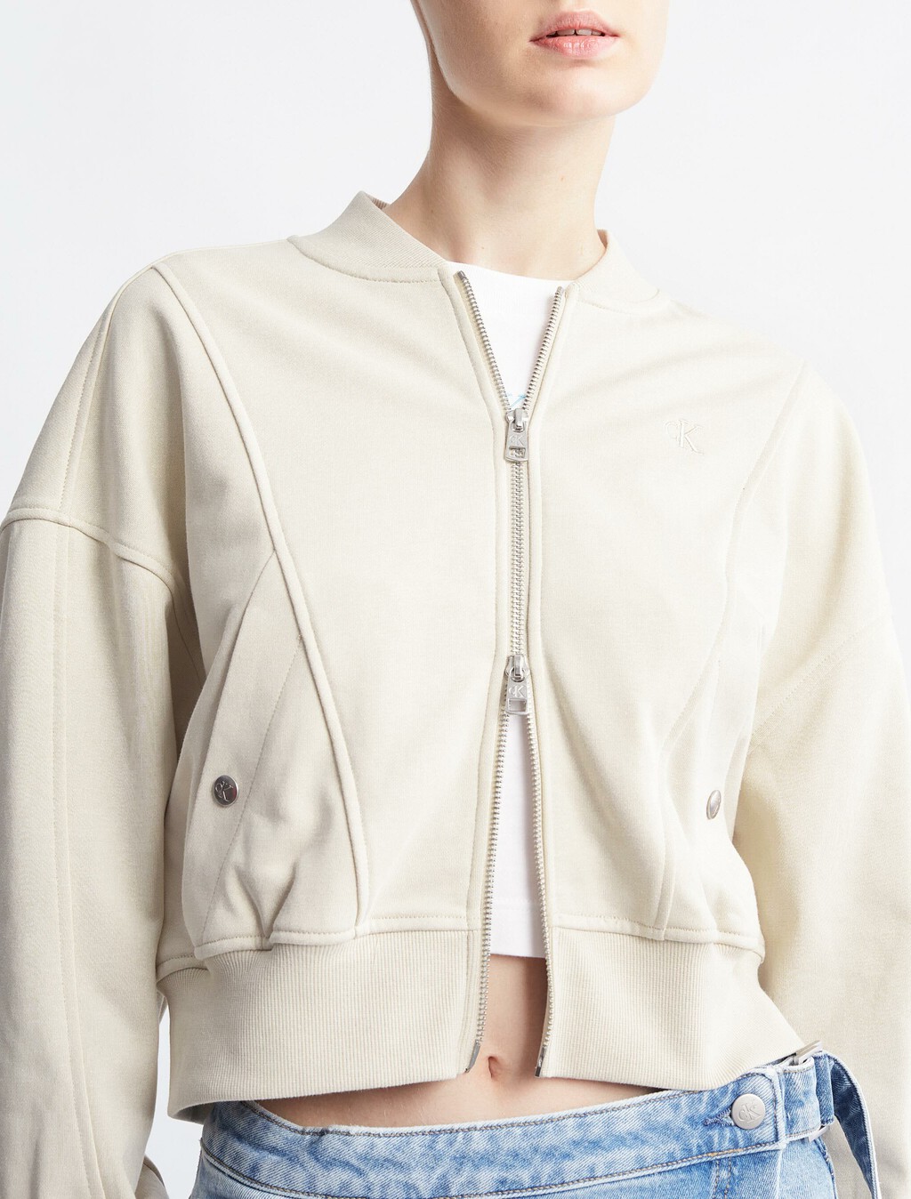 37.5 Two-Way Zip Jacket, Eggshell, hi-res