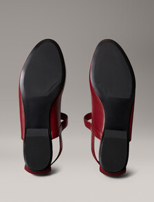 Leather Airfit® Cushioned Ballerinas, New Maroon, hi-res