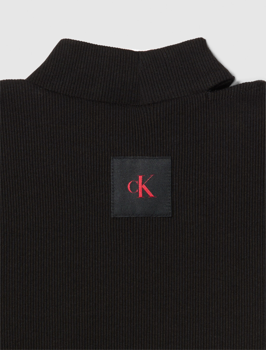 Cut Out Slim Crewneck T-Shirt, Black, hi-res