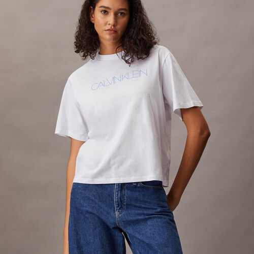 方正版型標誌 T 裇 Brilliant White