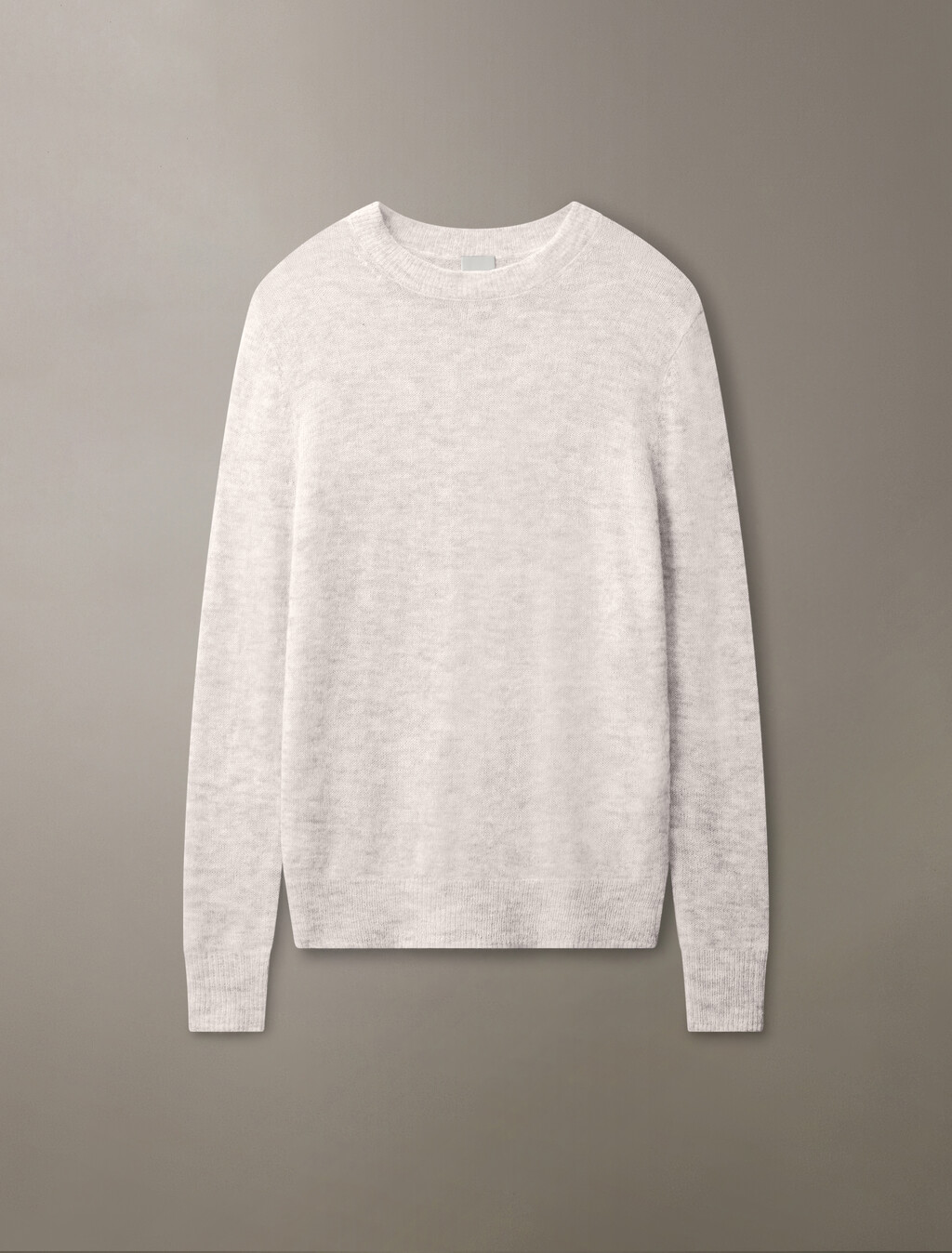 Sheer Alpaca Fine Gauge Crewneck Sweater, Executive Blue, hi-res