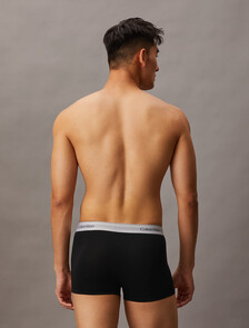 Icon Cotton Stretch Trunks 2 Pack, Black, hi-res