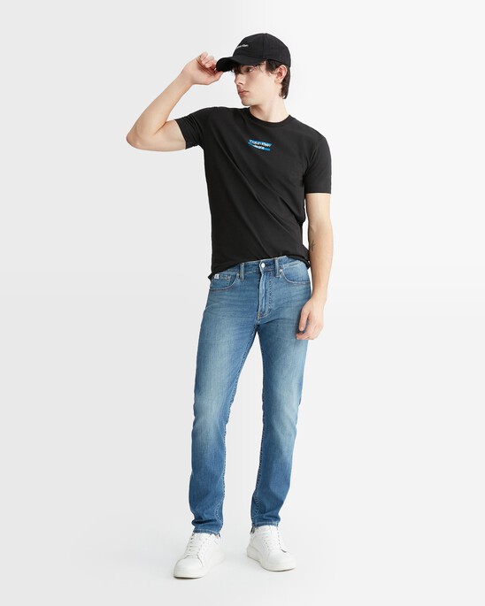 Mid Logo Print Slim Fit Tee