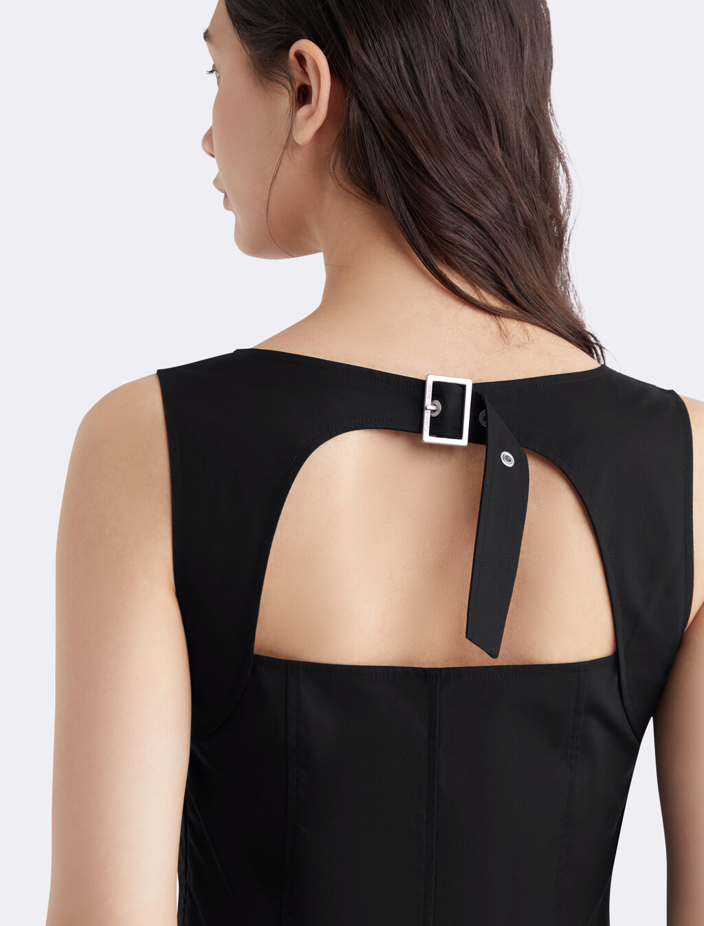 Back Buckle Maxi Dress, CK BLACK, hi-res