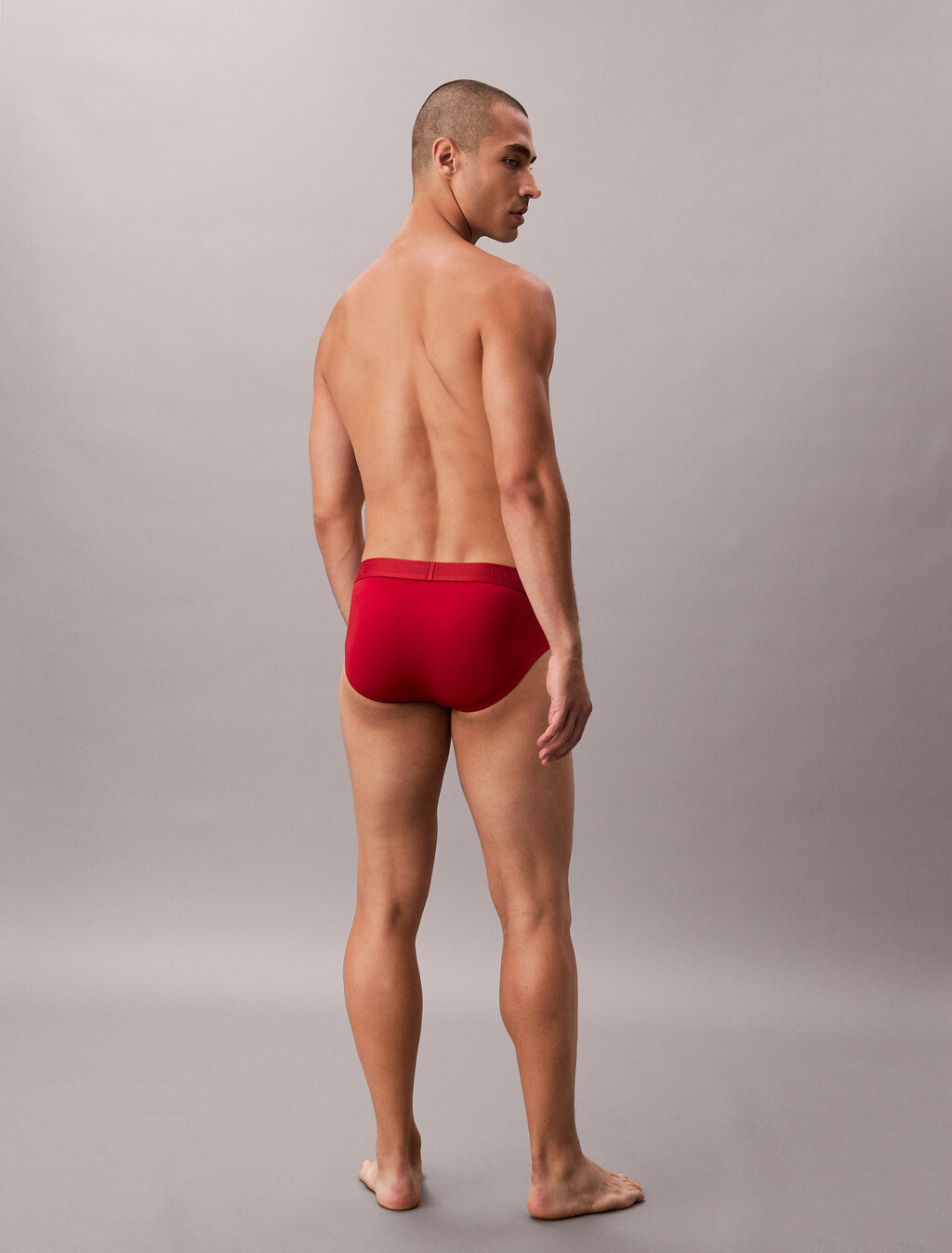 CK Black  超細纖維彈性三角內褲, Red Stamp, hi-res