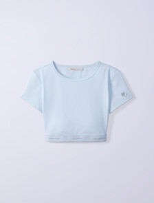 Jung Kook for Calvin Klein Heritage Cotton Lightly Lined T-Shirt Bralette, Ice Flow, hi-res