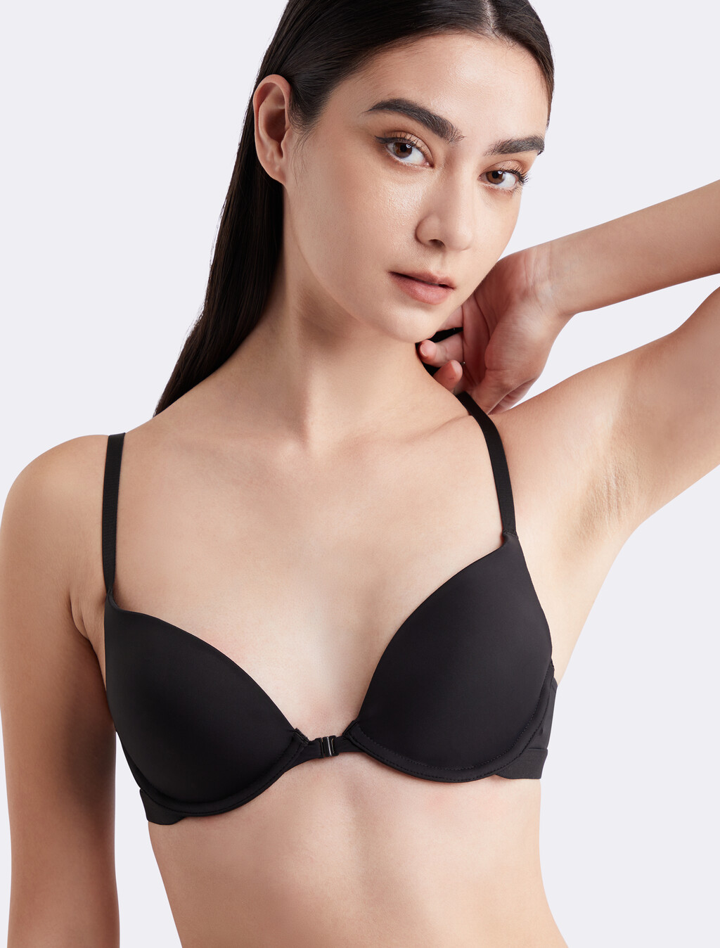 Intense Power Micro Push Up Plunge Bra, Black, hi-res