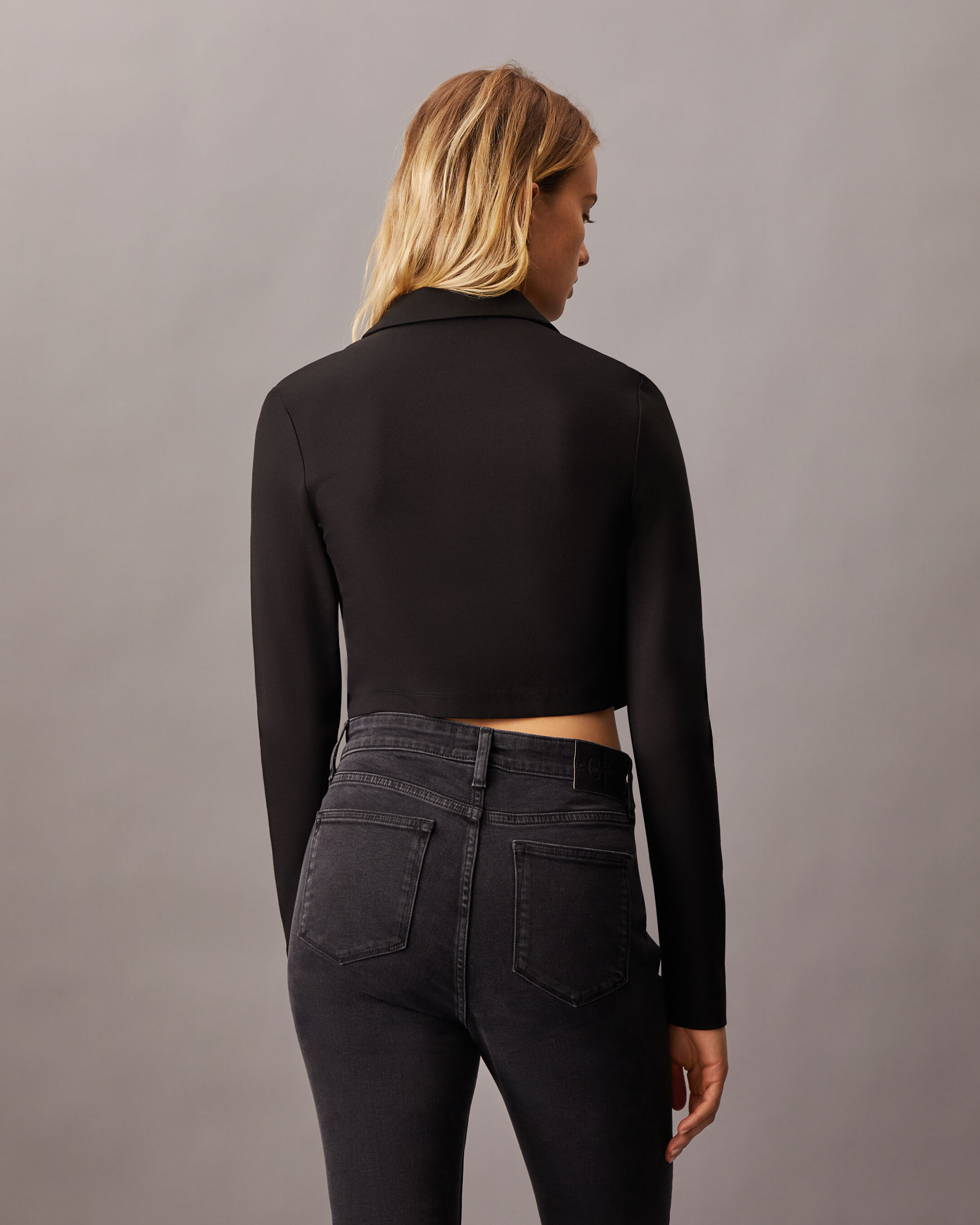 Milano Button Cropped Cardigan black Calvin Klein Taiwan
