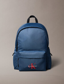 Nylon Monogram Logo Backpack, Moonlit Ocean, hi-res