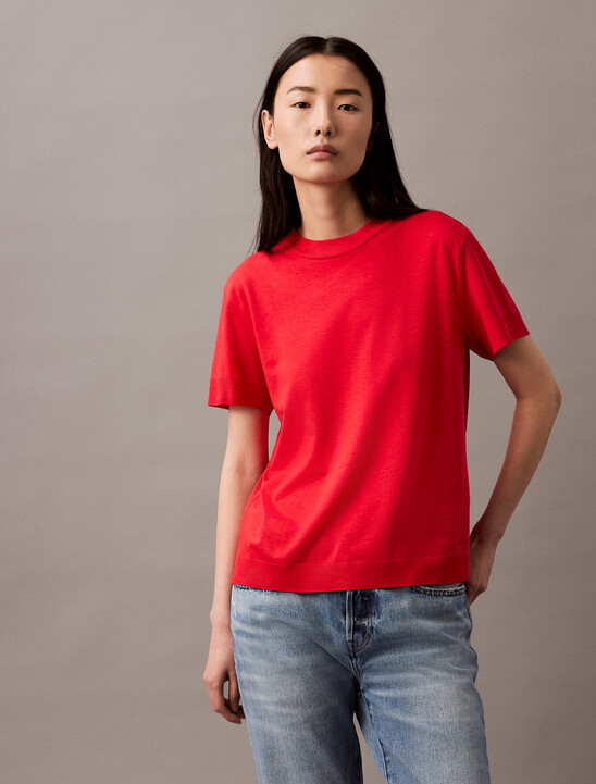 Silk Touch 絲質小高領 T 恤