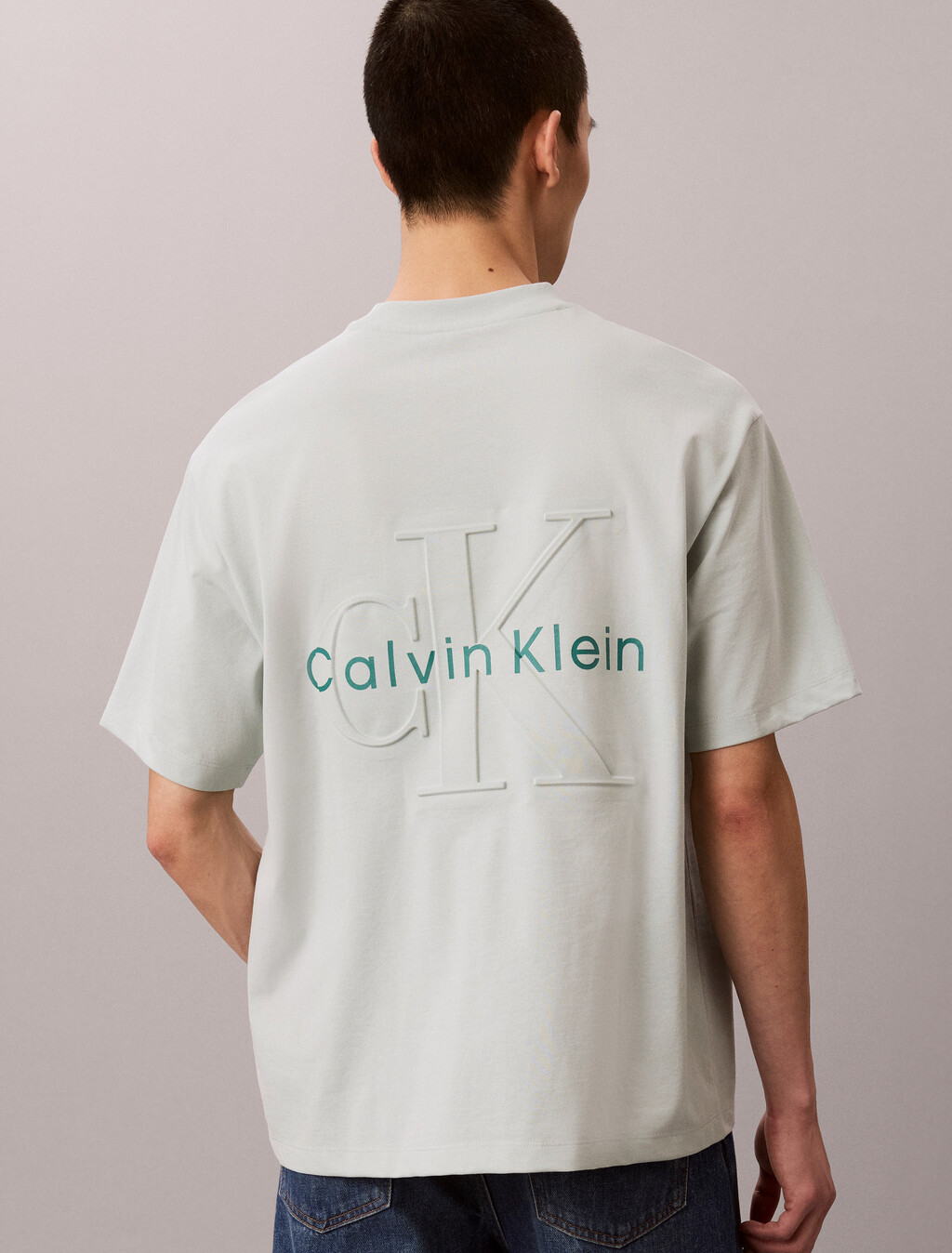 Cooling Relaxed Back Monogram Tee, Pale Meadow, hi-res