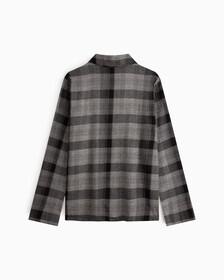 Long Sleeve Button Down Shirt, GRADIENT CHECK_GREY HEATHER, hi-res