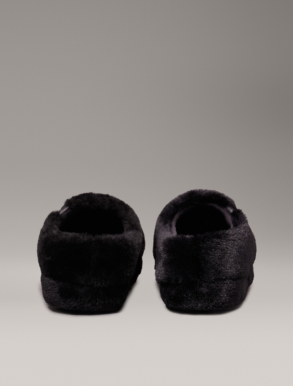 合成毛皮拖鞋, Triple Black, hi-res