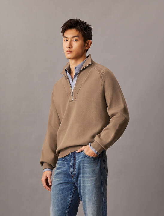 Tech Knit Quarter Zip Sweater