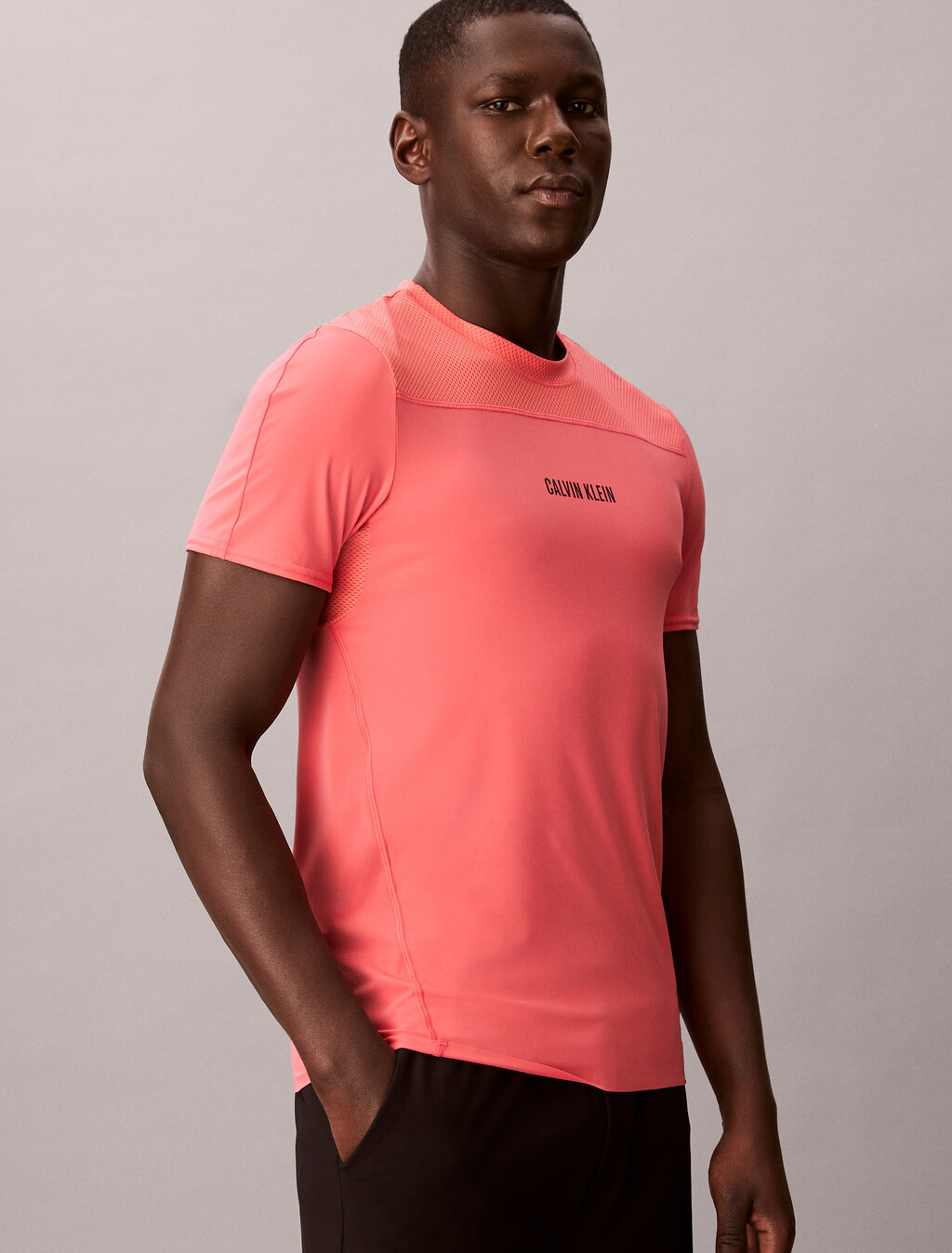 Intense Power 健身 T 恤, Punch Pink, hi-res