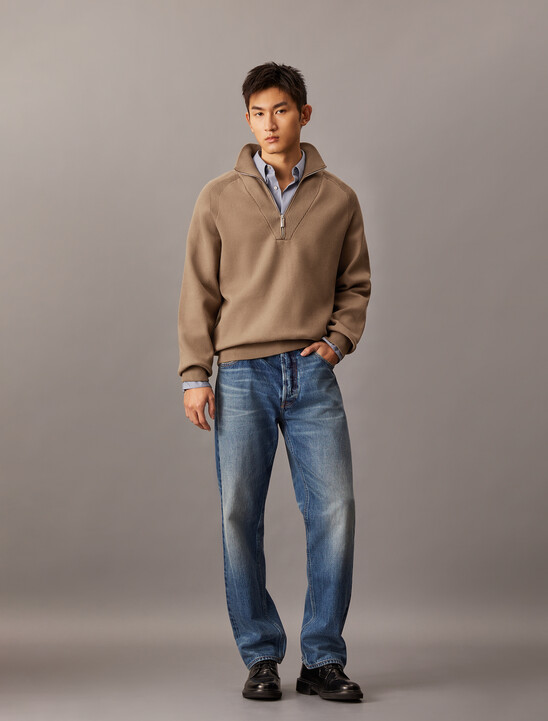 Tech Knit Quarter Zip Sweater