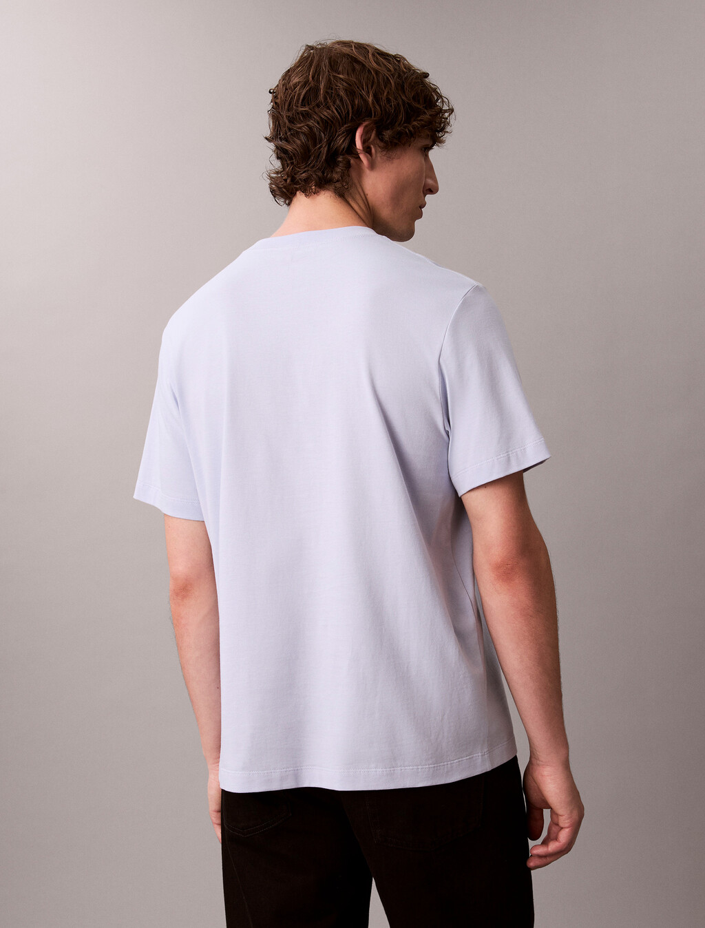 Script Logo Graphic Relaxed T-Shirt, Casual Blue, hi-res