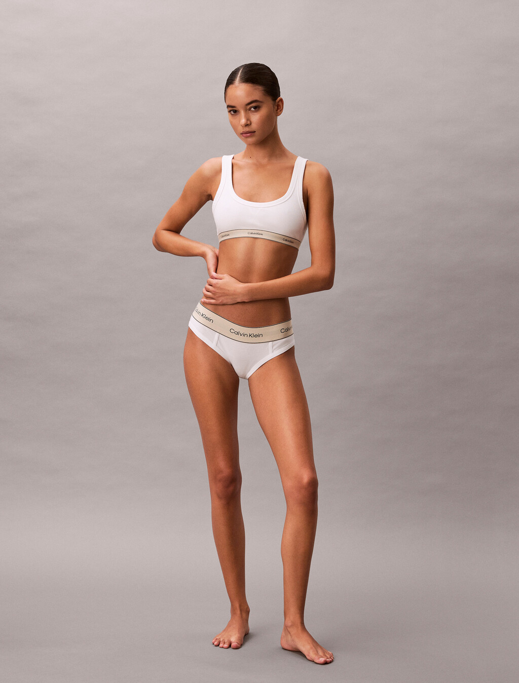 無鋼圈胸罩 - Heritage Cotton, White, hi-res
