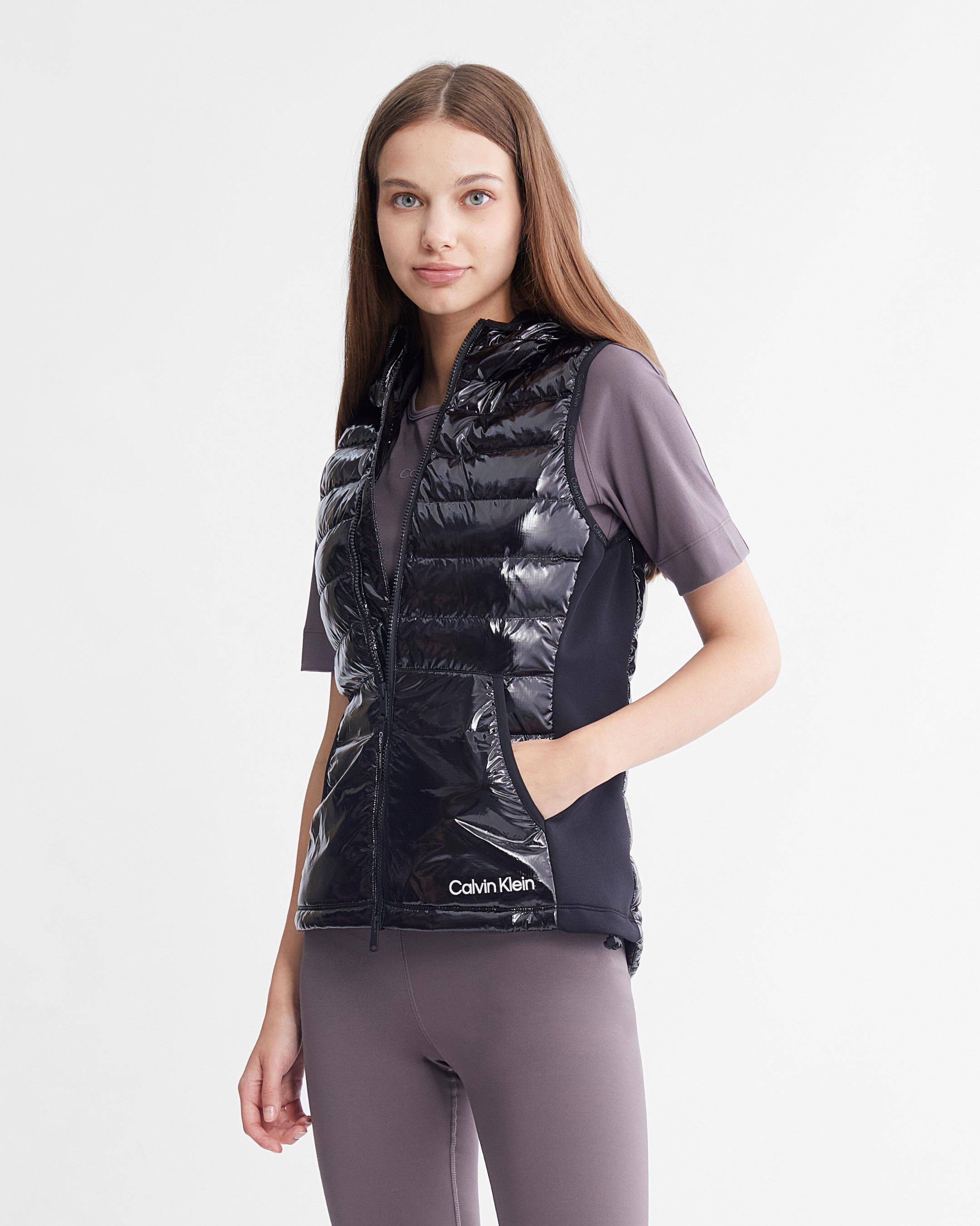Calvin klein store women's puffer vest