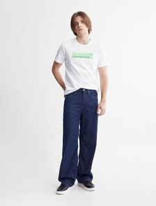 Hyper Real 盒子標誌 T 恤, Bright White, hi-res