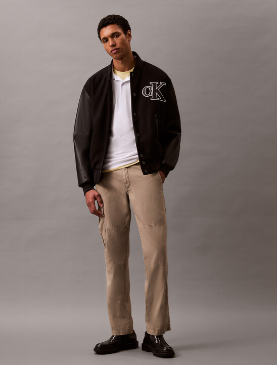 Embossed Monogram Tipped Polo