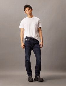 Monogram 壓花標誌修身 T 恤, Brilliant White, hi-res