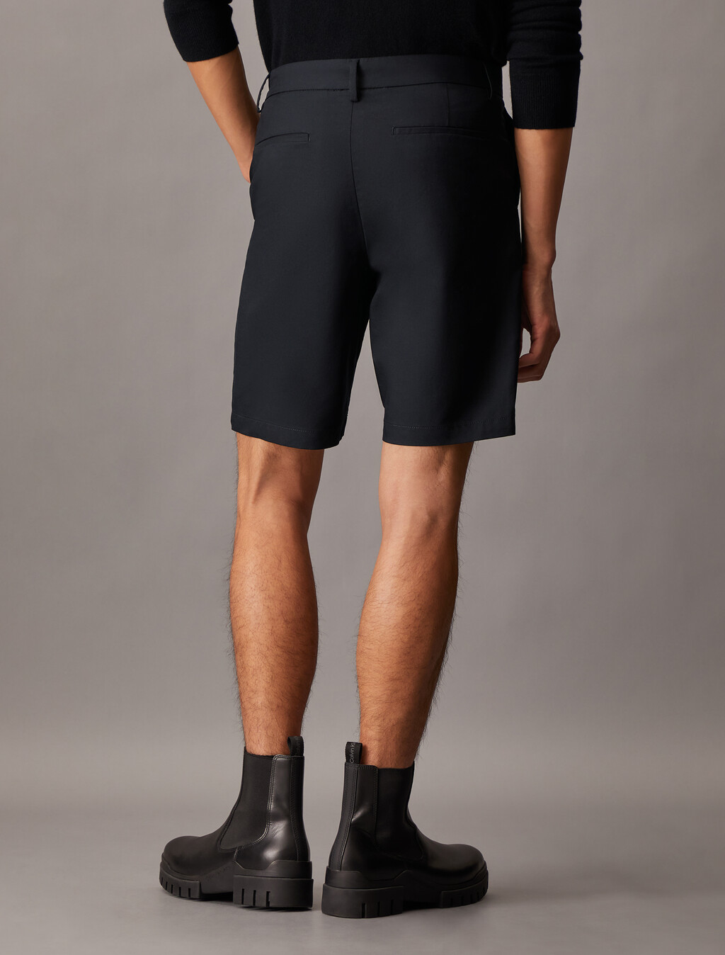 Refined Cotton Modal Blend Short, Black Beauty, hi-res