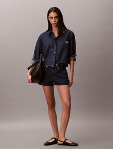 短方版牛仔襯衫, CHESAPEAKE BAY, hi-res