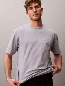 Pyjama Top - Icon Cotton Stretch, Misty Grey, hi-res