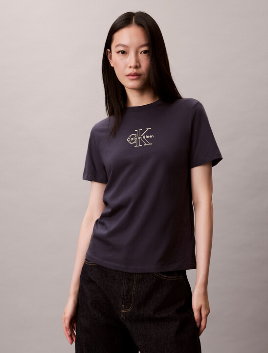 Glossy Metallic Logo T-shirt