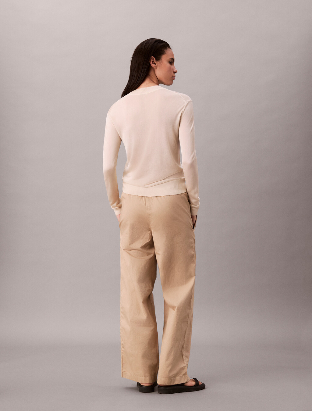 Cotton Twill Cargo Pants, Oxford Tan, hi-res