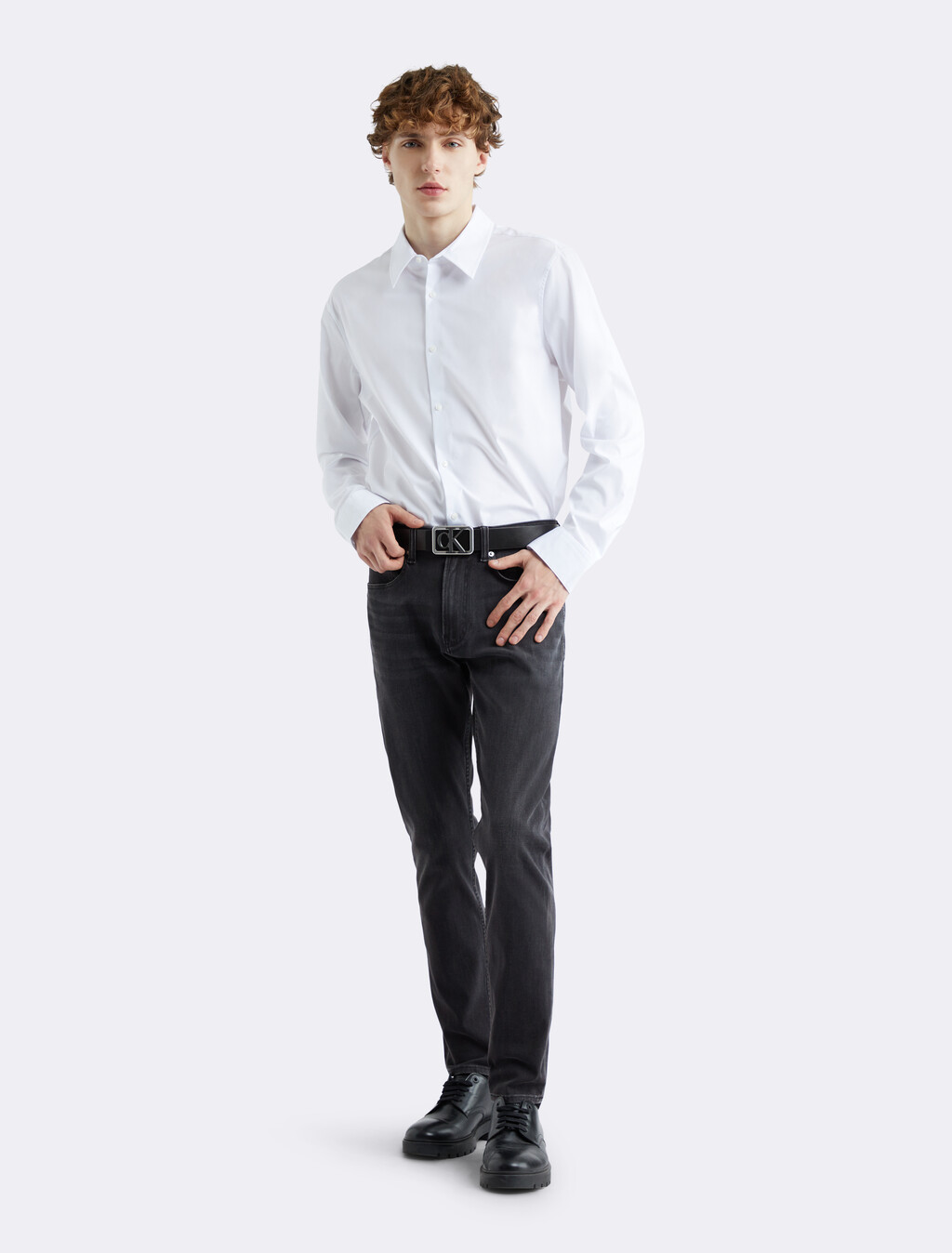 Modern Taper Jeans, 046 BLACK, hi-res