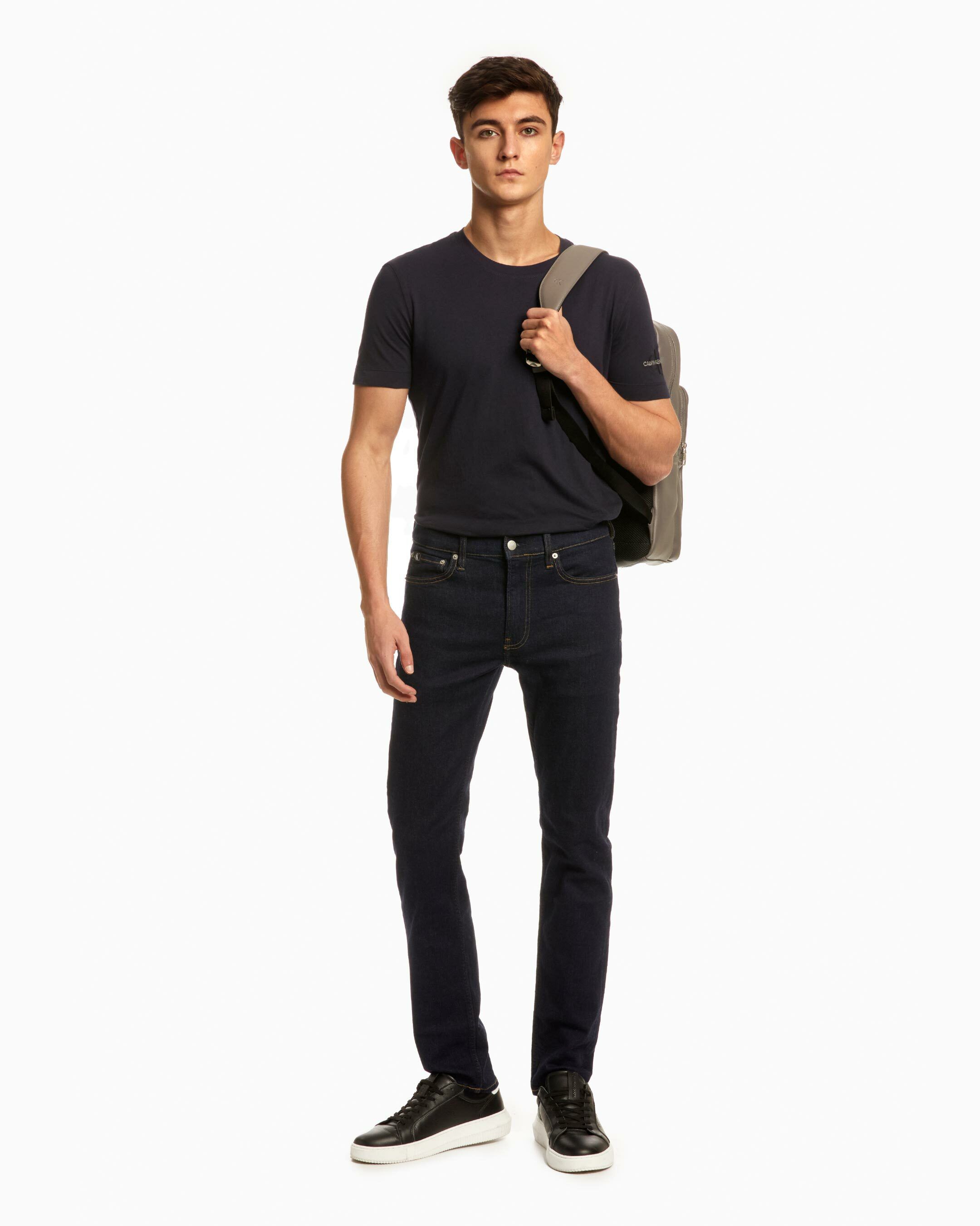 Calvin klein black hotsell skinny jeans mens