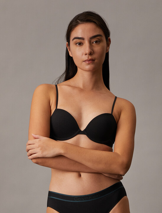 Tonal Logo Cotton Lightly Lined Demi Bra