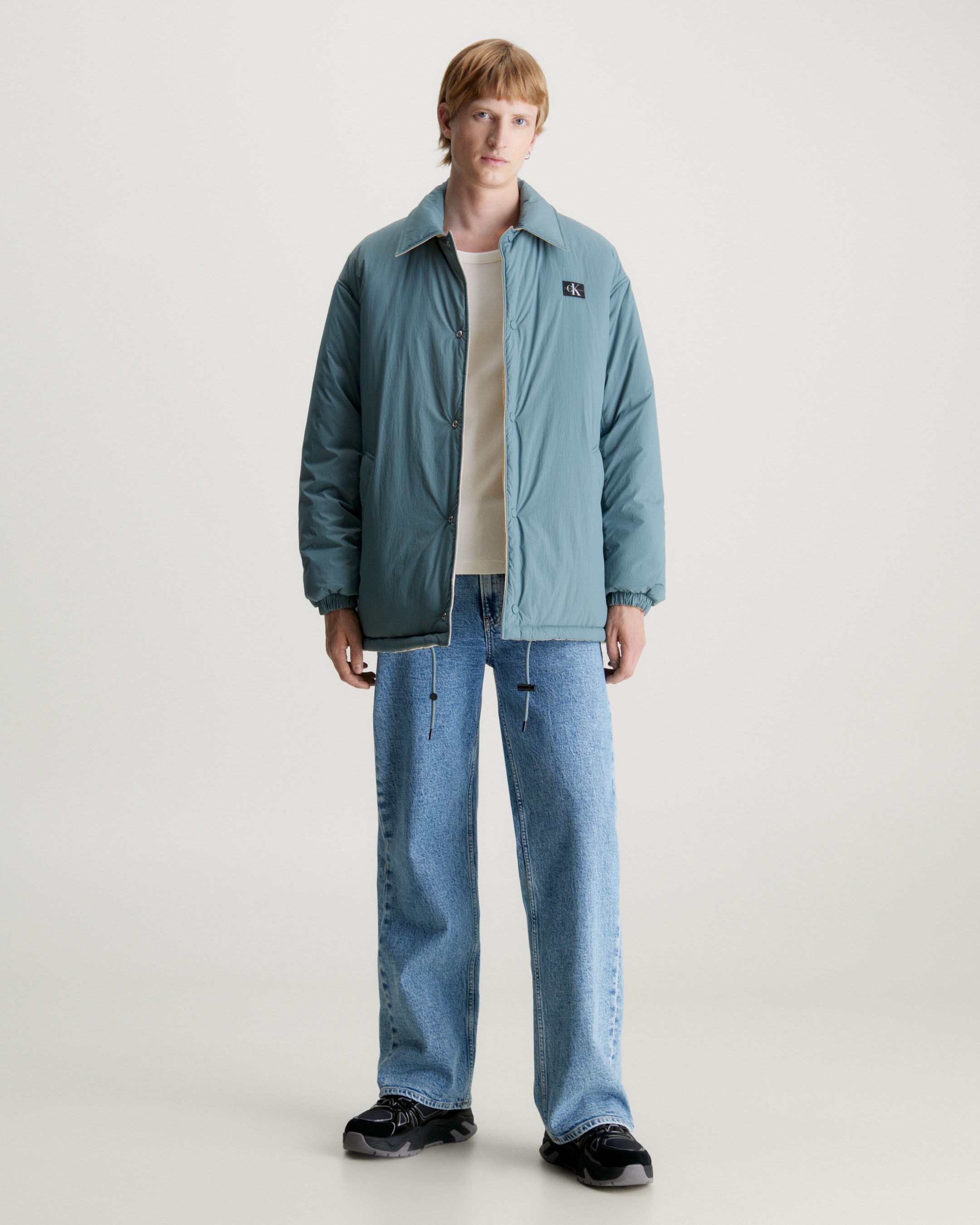 Reversible Padded Skater Jacket blue Calvin Klein Taiwan