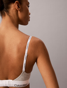 Wirefree Push Up Bra - Icon Cotton Modal, Grey Heather, hi-res