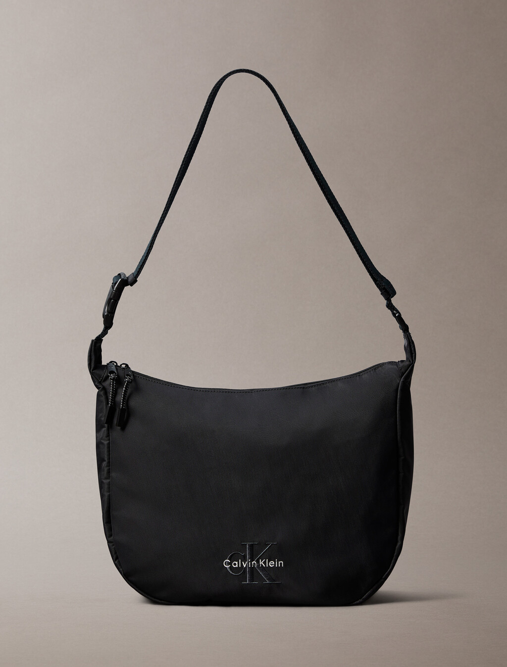 Nylon Signature Crossover Sling Bag, Black, hi-res