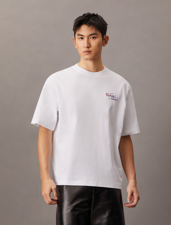 SS 2 TN LG EMB OVRSZBrilliant White