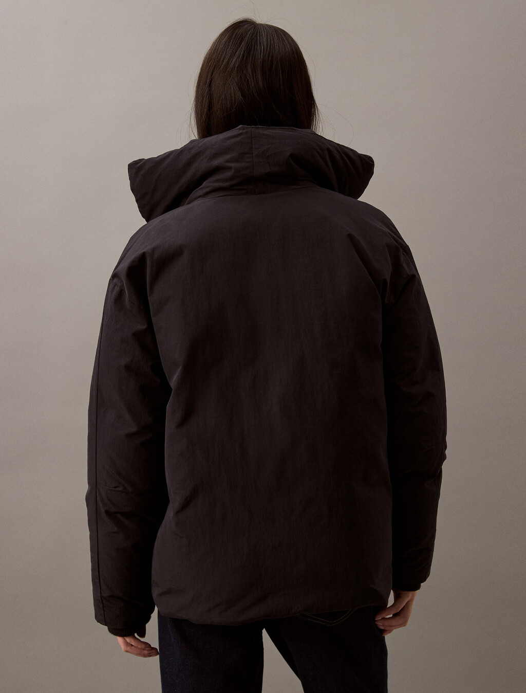 Heavyweight Cropped Puffer Coat, Black Beauty, hi-res