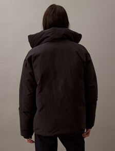 Heavyweight Cropped Puffer Coat, Black Beauty, hi-res