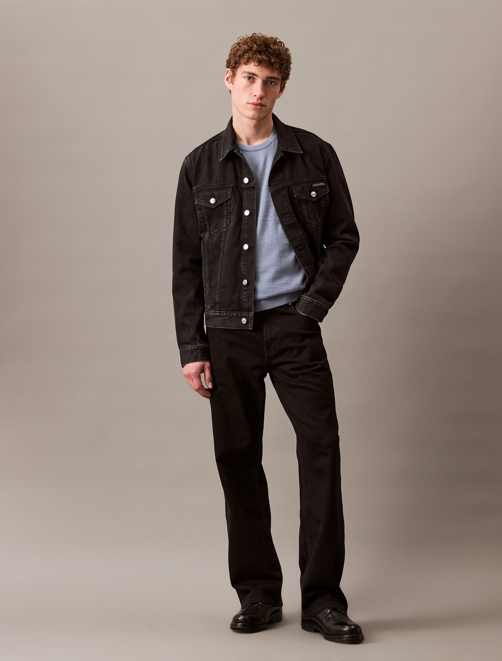 Classic Trucker Jacket, 205 BLACK, hi-res