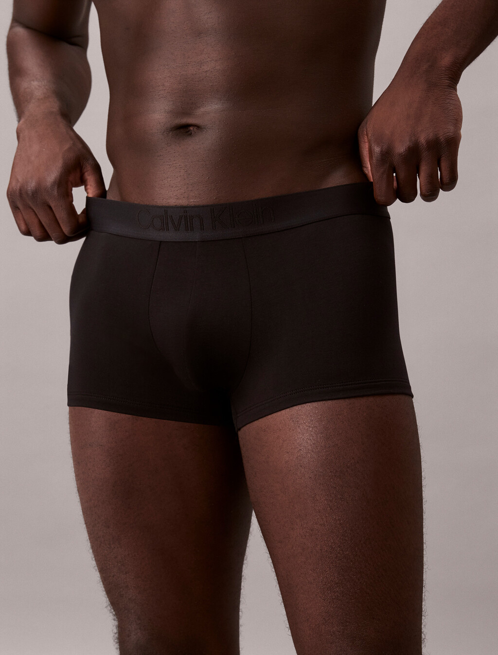 CK Black 低腰平口內褲 3 件組, Black/Turbulence /Casual Blue, hi-res