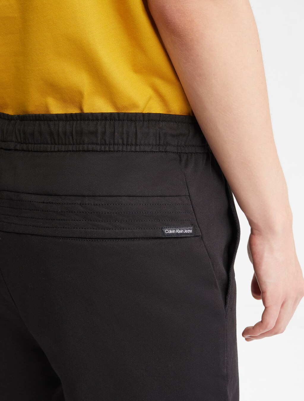 Slim Drawcord Chinos, Ck Black, hi-res