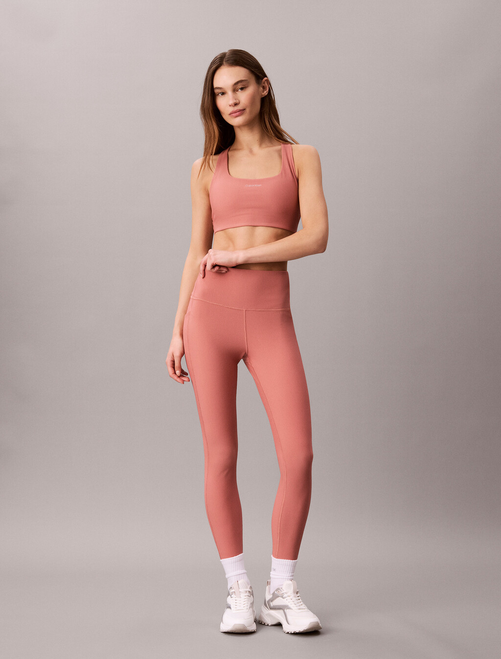 Soft Sport Medium Support Bra, Canyon Rose, hi-res