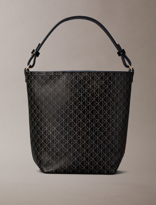 Allover Emblem Logo Bucket Bag