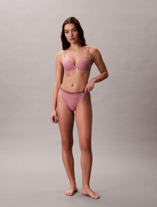 Lightly Lined Demi Bra - Icon Logo Lace