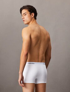 Icon Cotton Stretch Trunks 2 Pack, White, hi-res