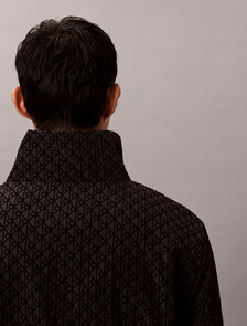 Emblem Reversible Nylon Jacket, Black, hi-res